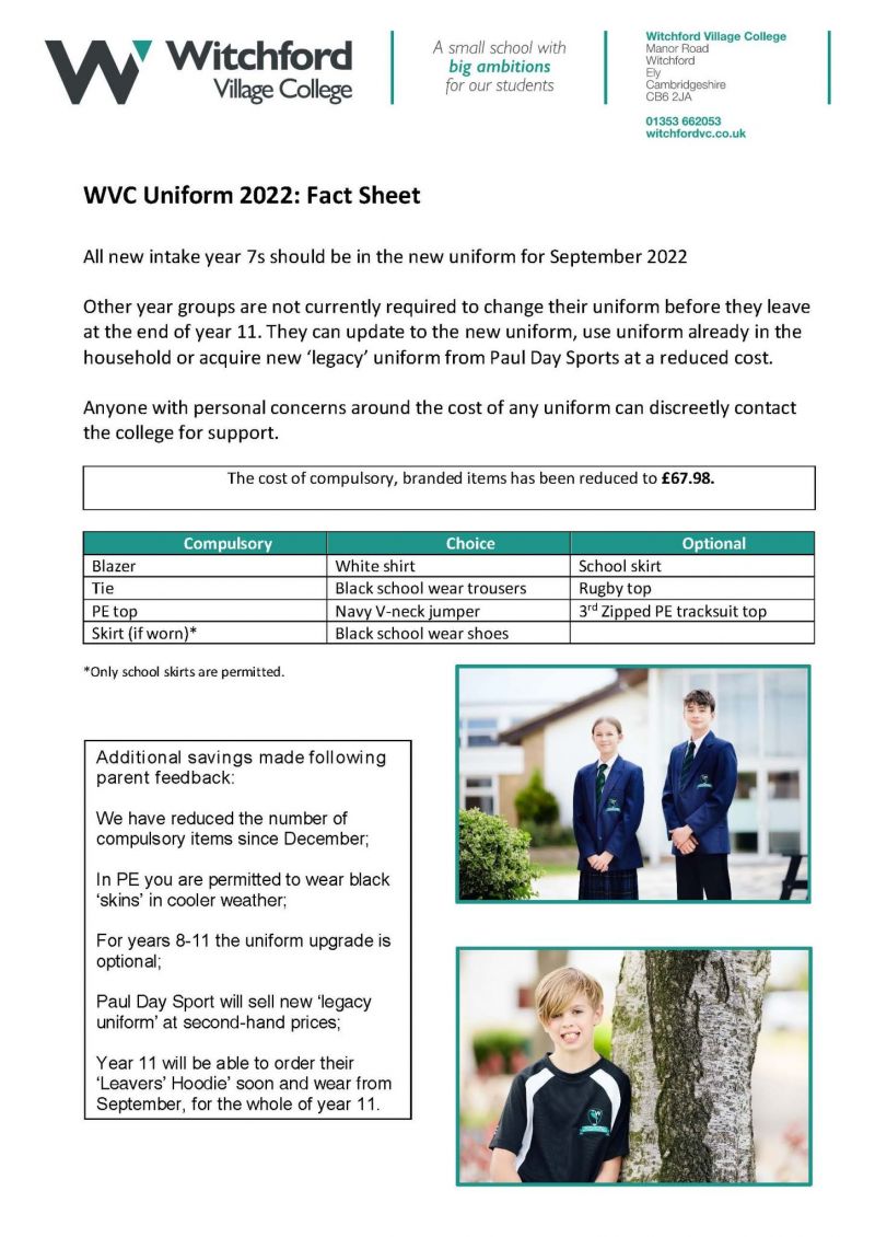 Final Uniform fact sheet